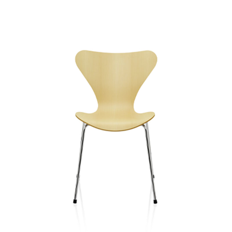 3107_Series_7_finer_bøk_krom_base_produktbilde_fra_fritz_hansen