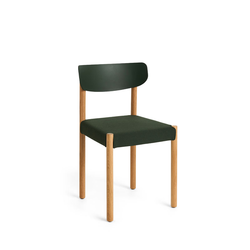 Pack 11 spisestol i palm green trukket I steel cut 975 fra HAY