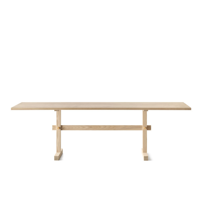 Gaspard 240 cm spisebord i lys eik fra Eberhart