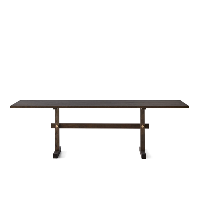 Gaspard 240 cm spisebord i mørk eik fra Eberhart