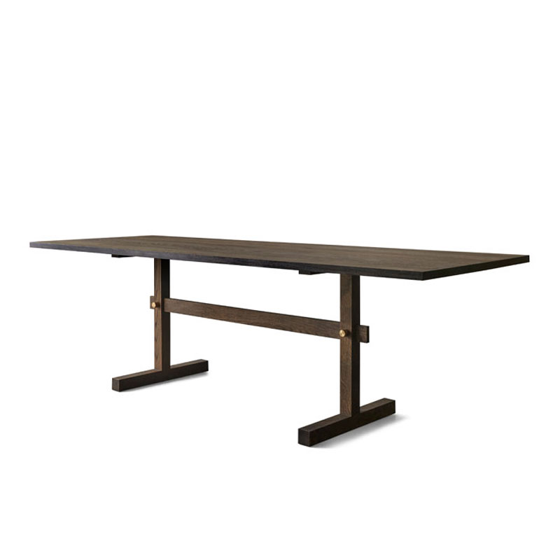 Gaspard 240 cm spisebord i mørk eik fra Eberhart